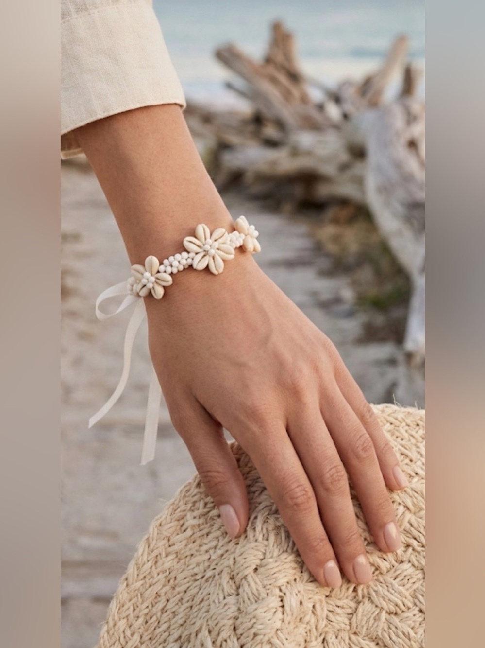 Hawaiian‎ Shells Flower Tropical Beachy Beacelet Travel Summer Mermaidcore